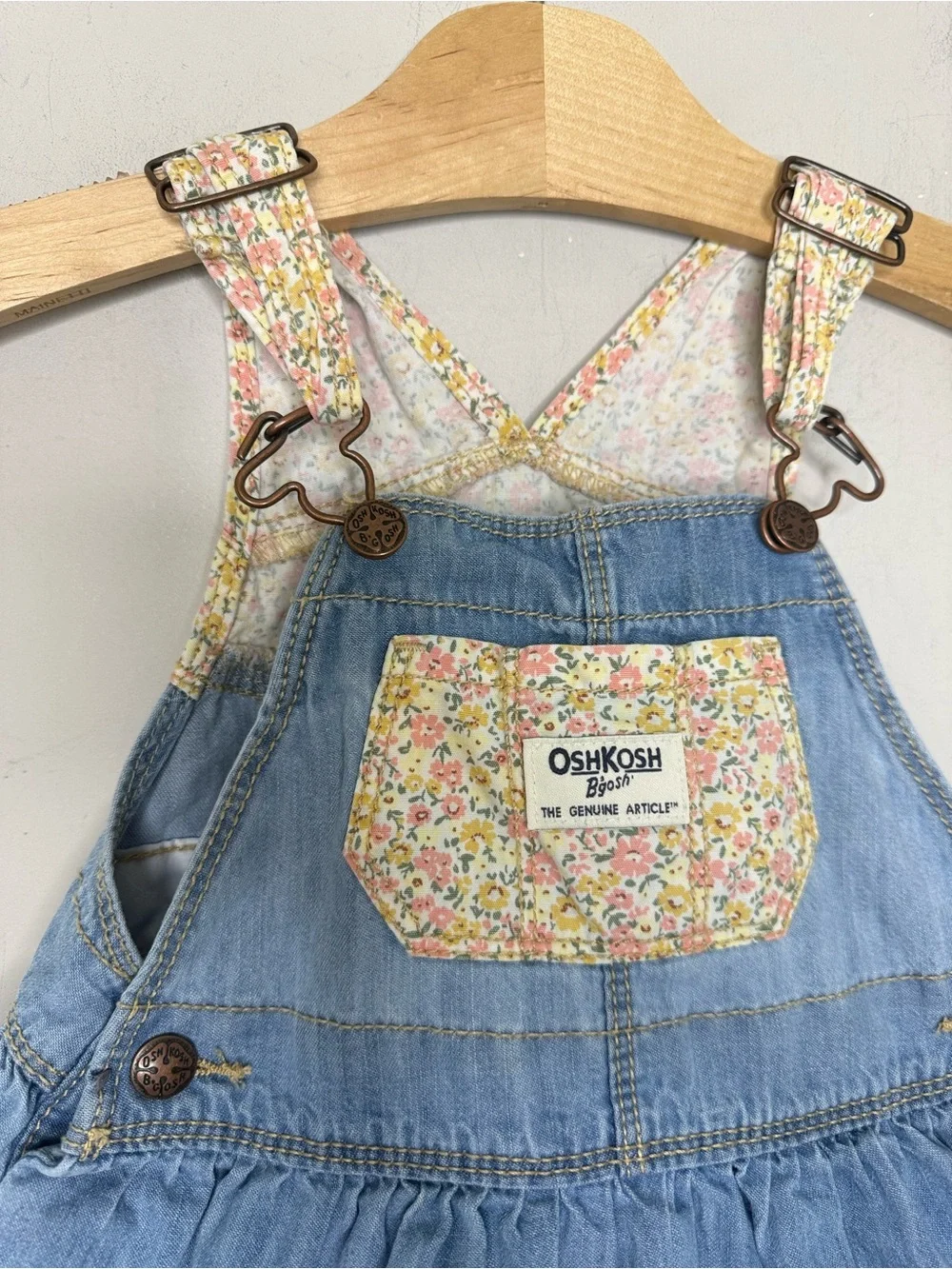 $13 ADD ON Oshkosh skirtall Osh Kosh B'Gosh‎ Jumper Denim Floral Zara Baby gap